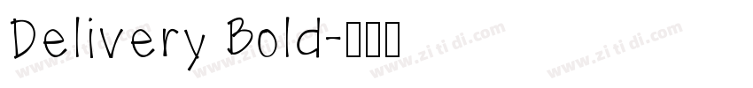 Delivery Bold字体转换